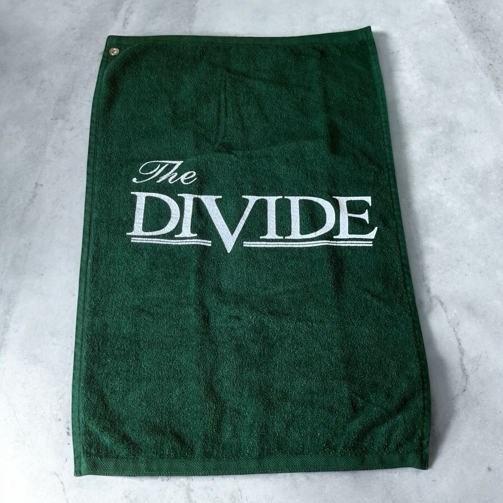 The Divide Club Charlotte Matthews North Carolina Towels Golf Towel Green 16x24